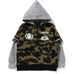 1ST CAMO BAPE RACING LAYERED PULLOVER HOODIE KIDS