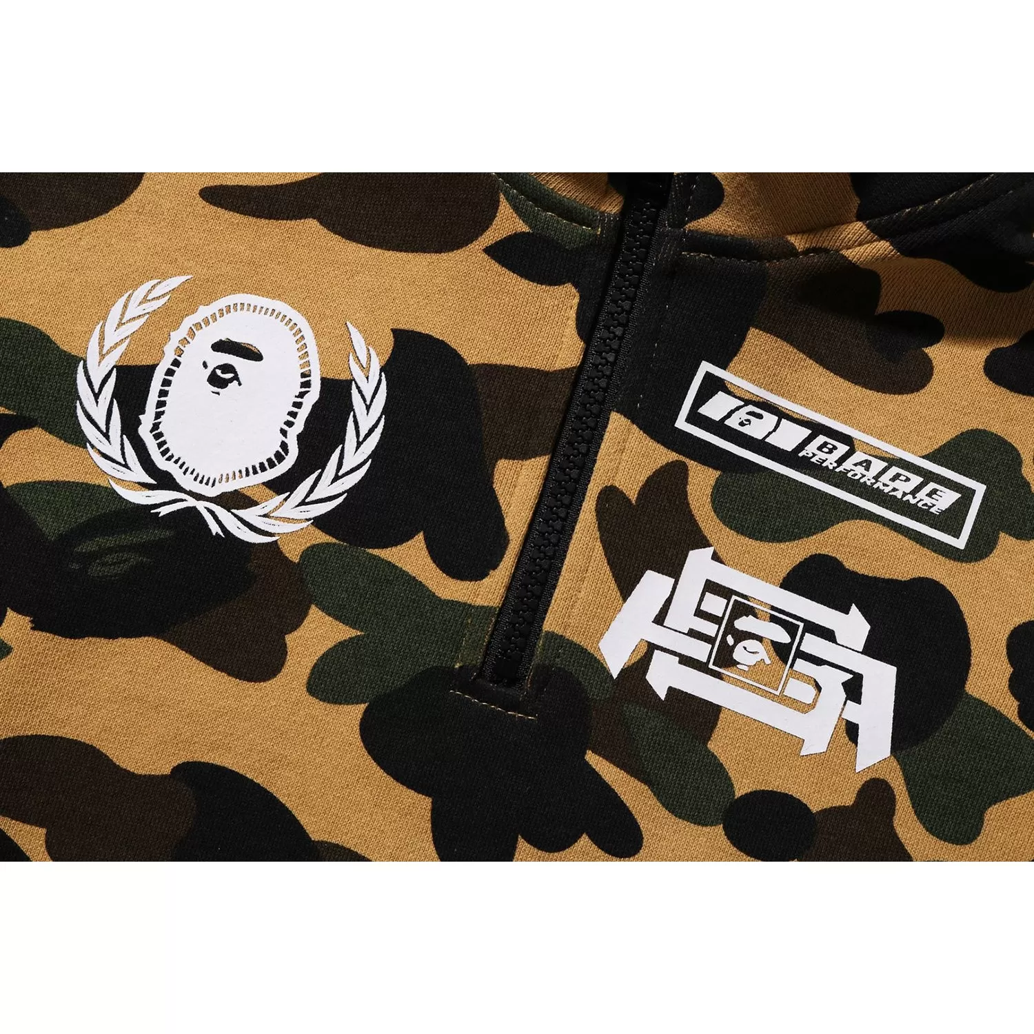 1ST CAMO BAPE RACING LAYERED PULLOVER HOODIE KIDS