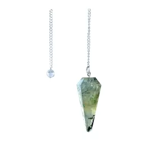 6 sided Pendulum - Prehnite