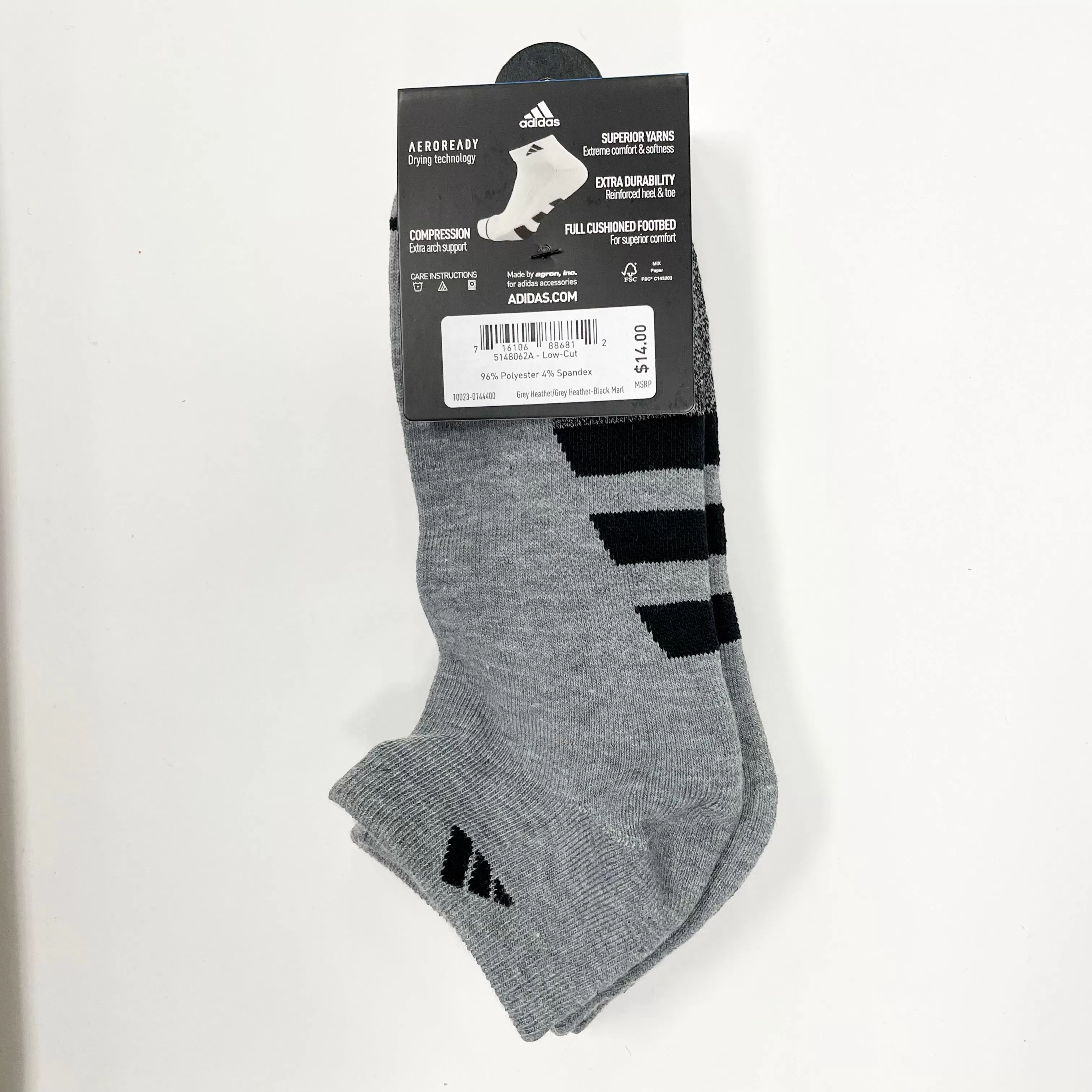 Adidas Men's Cushion low-cut 3 pairs socks