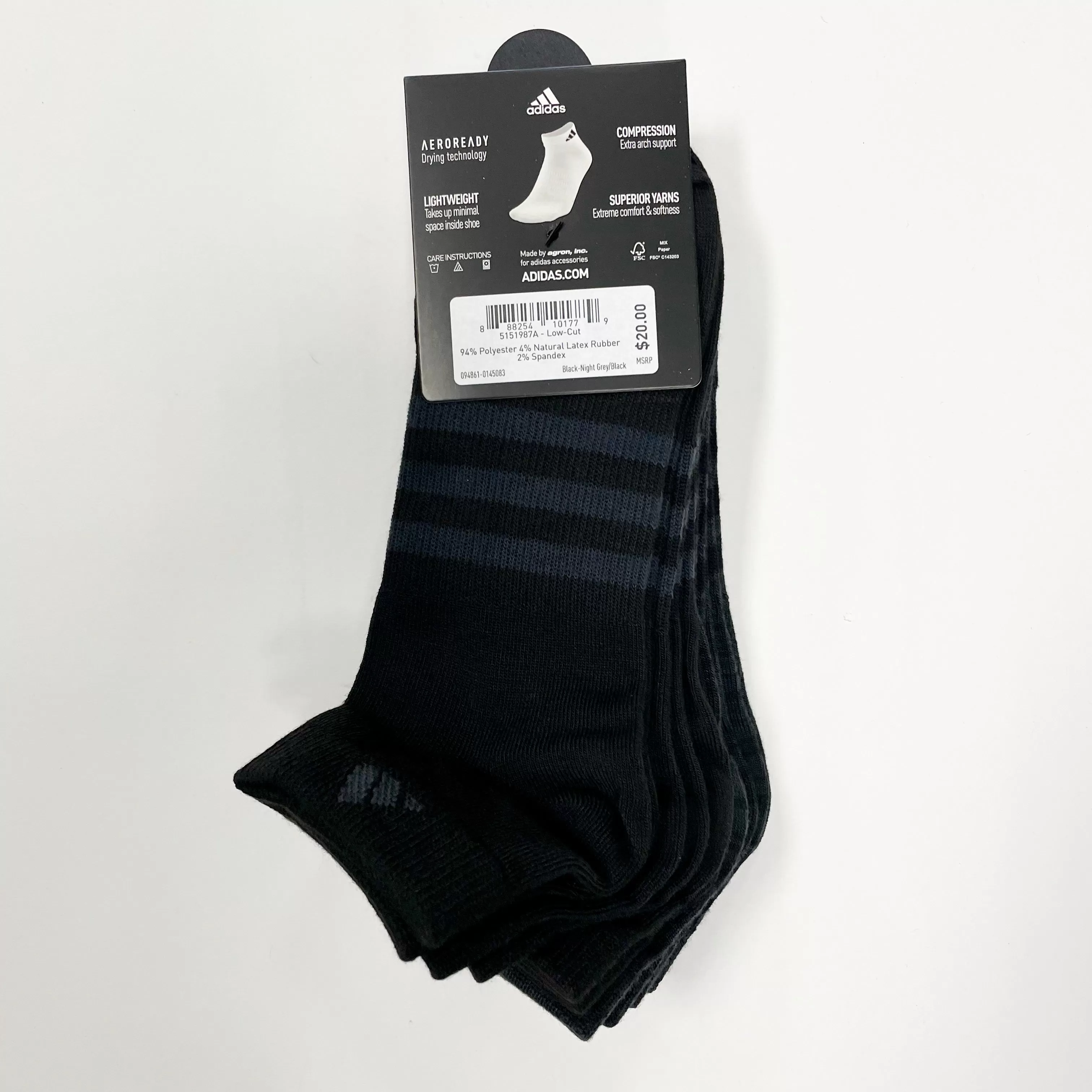 Adidas Men's Superlite low-cut 6 pairs socks