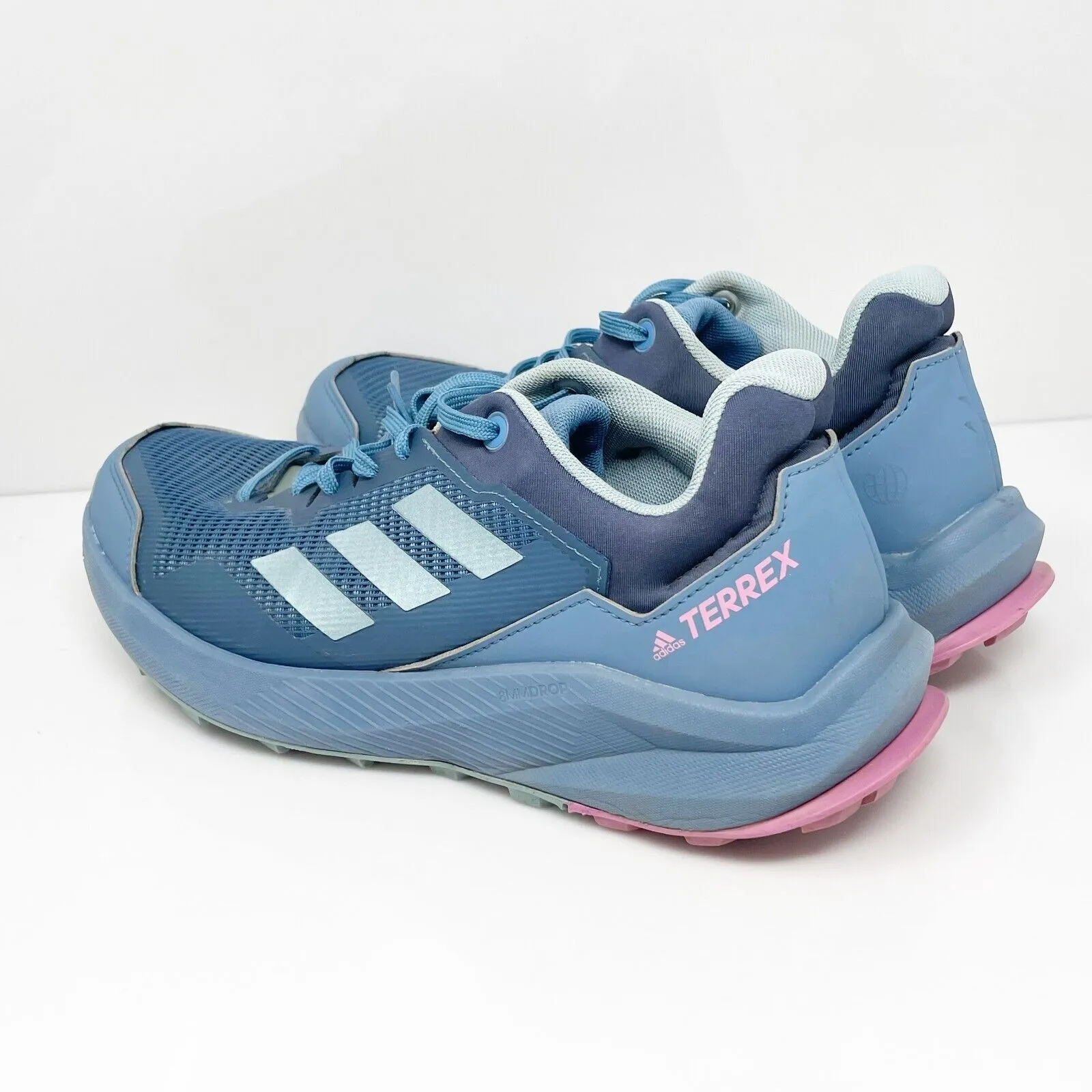 Adidas Womens Terrex Trailrider GW5554 Blue Hiking Shoes Sneakers Size 8.5