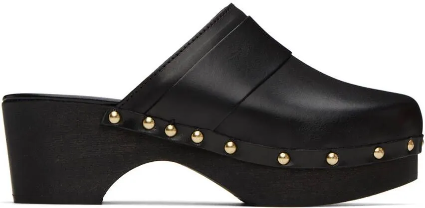 Aeyde Black Bibi Clogs