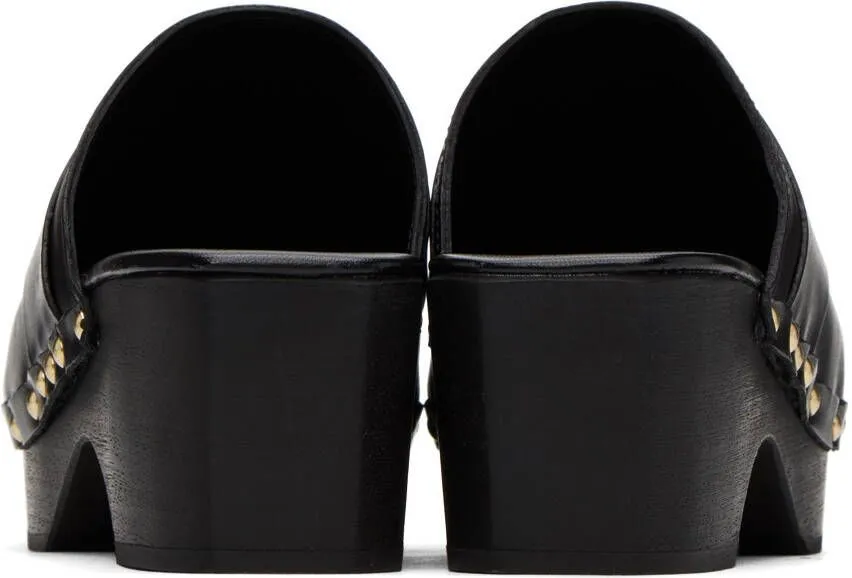 Aeyde Black Bibi Clogs