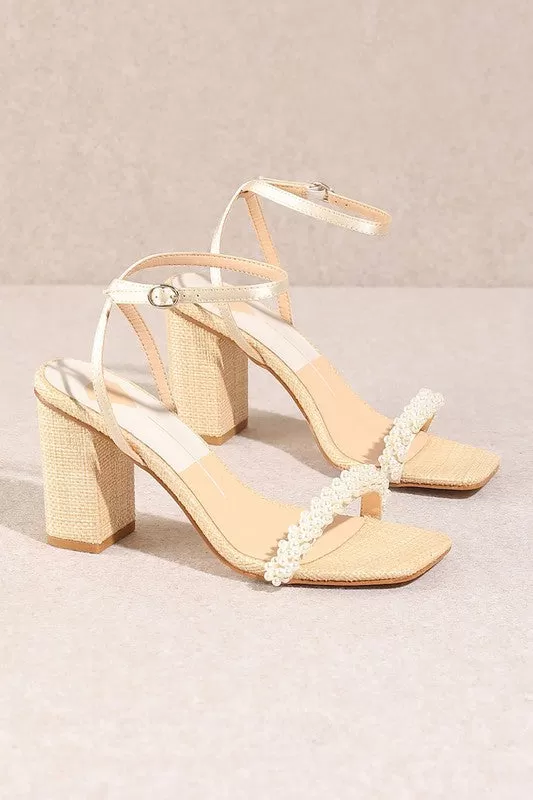 ALIMA Ankle Strap High Heels