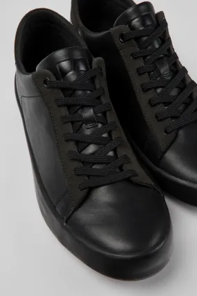 Andratx Black Leather/Nubuck Sneaker for Men