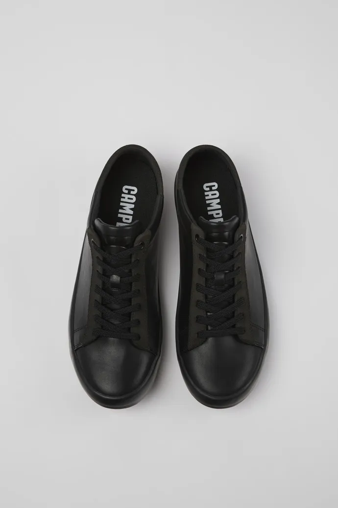 Andratx Black Leather/Nubuck Sneaker for Men