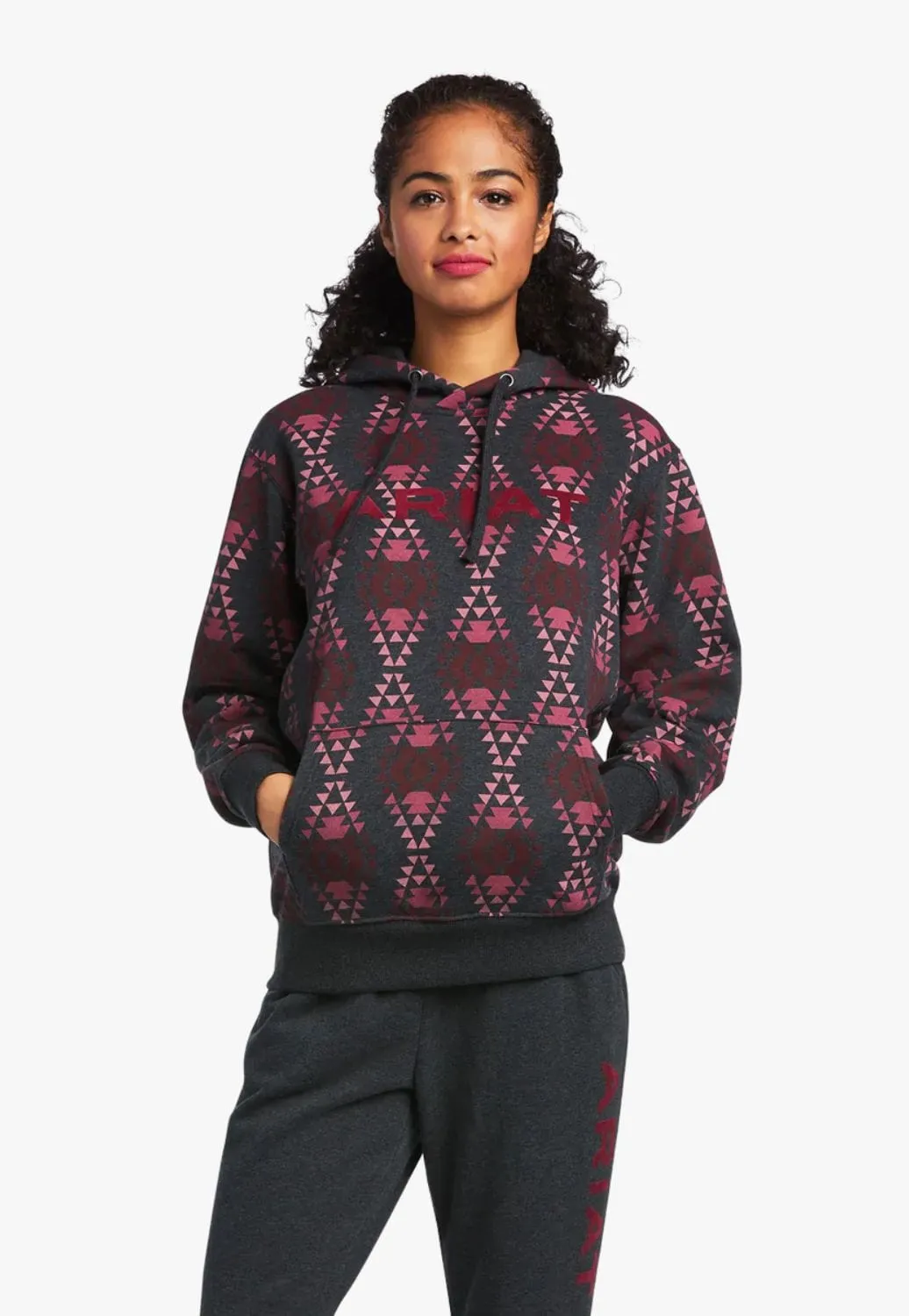 Ariat Womens REAL Diamondback Printed Hoodie