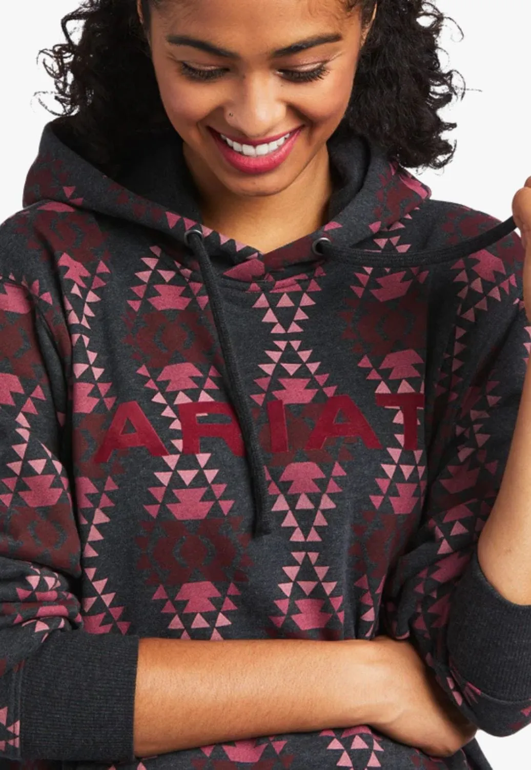 Ariat Womens REAL Diamondback Printed Hoodie