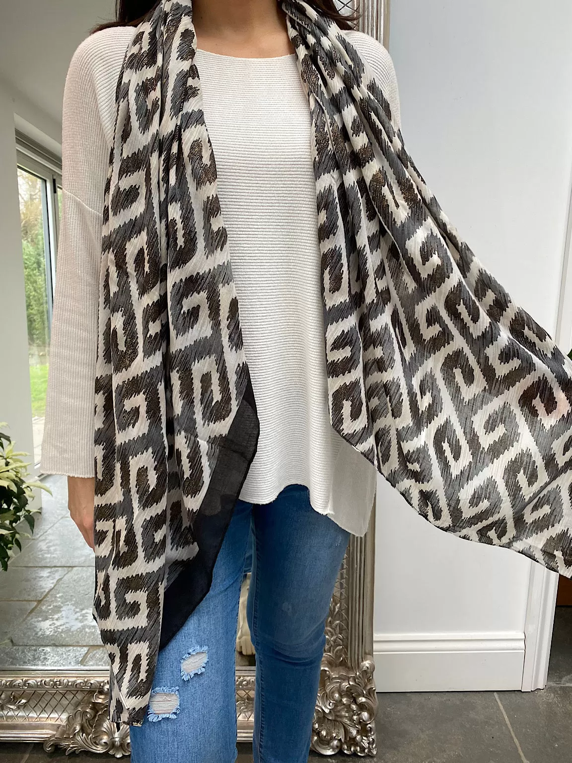 Aztec Zig Zag Scarf