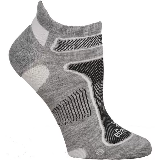 Balega Ultralight Sock - Grey Heather/White (No Show)