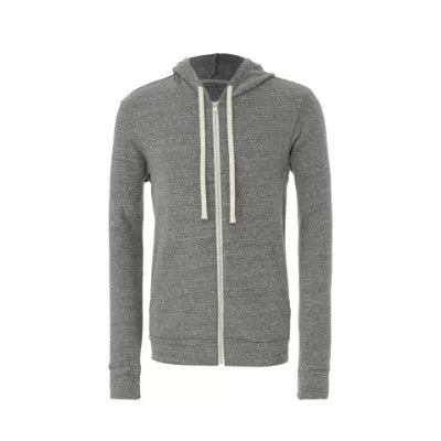 Bella + Canvas Unisex Triblend Sponge Fleece Full-Zip Hoodie