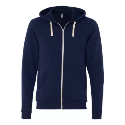 Bella + Canvas Unisex Triblend Sponge Fleece Full-Zip Hoodie