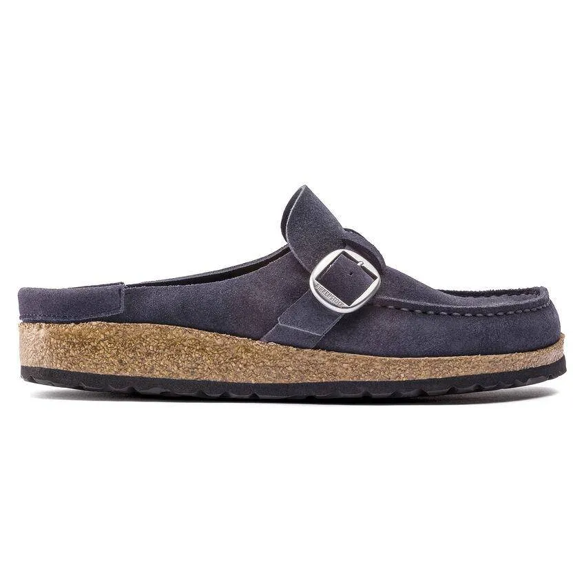 Birkenstock Women's Buckley Navy Suede Leather Clogs