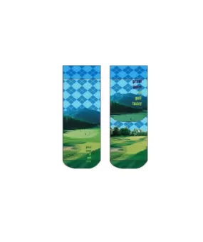 Blue & Green Golf Socks