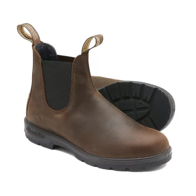 BLUNDSTONE 1609 ELASTIC SIDED BOOT LINED BROWN