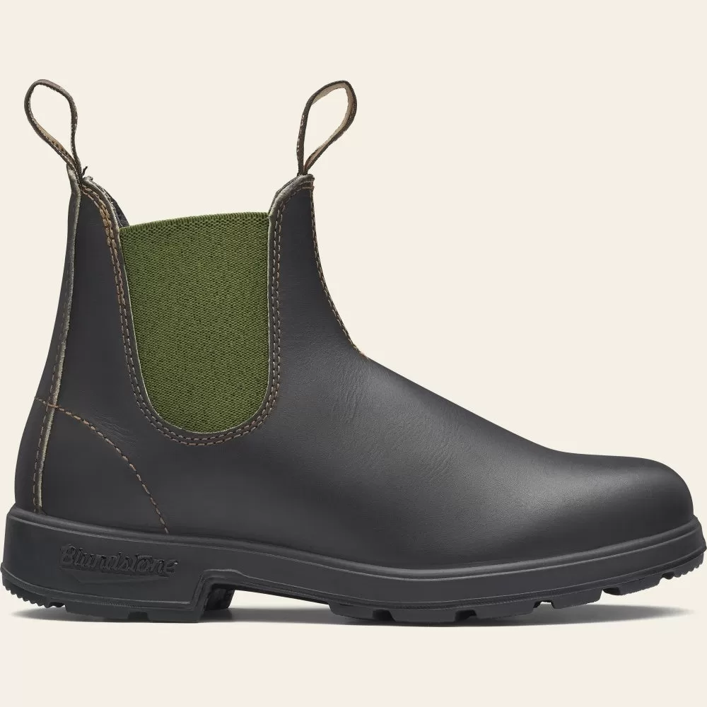 BLUNDSTONE 519 CHELSEA BOOT STOUT BROWN/OLIVE