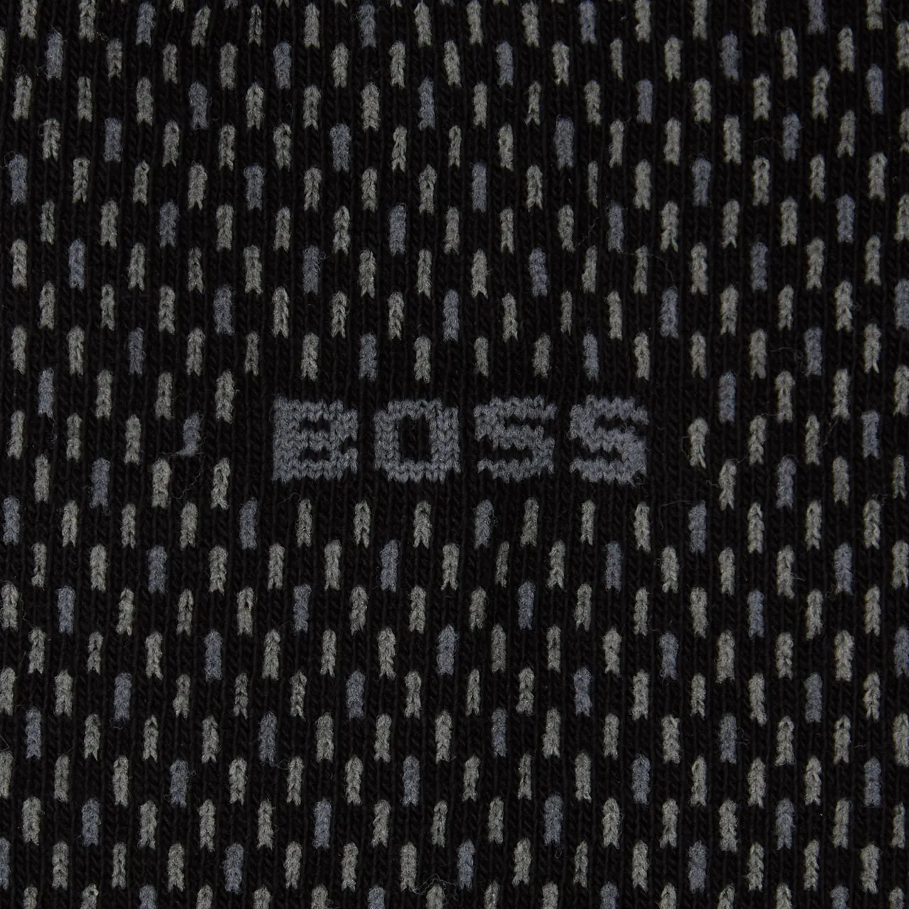 BOSS Mini-Pattern Crew Socks Two-Pack - Black