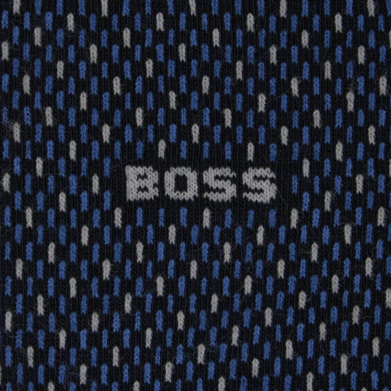 BOSS Mini-Pattern Crew Socks Two-Pack - Blue