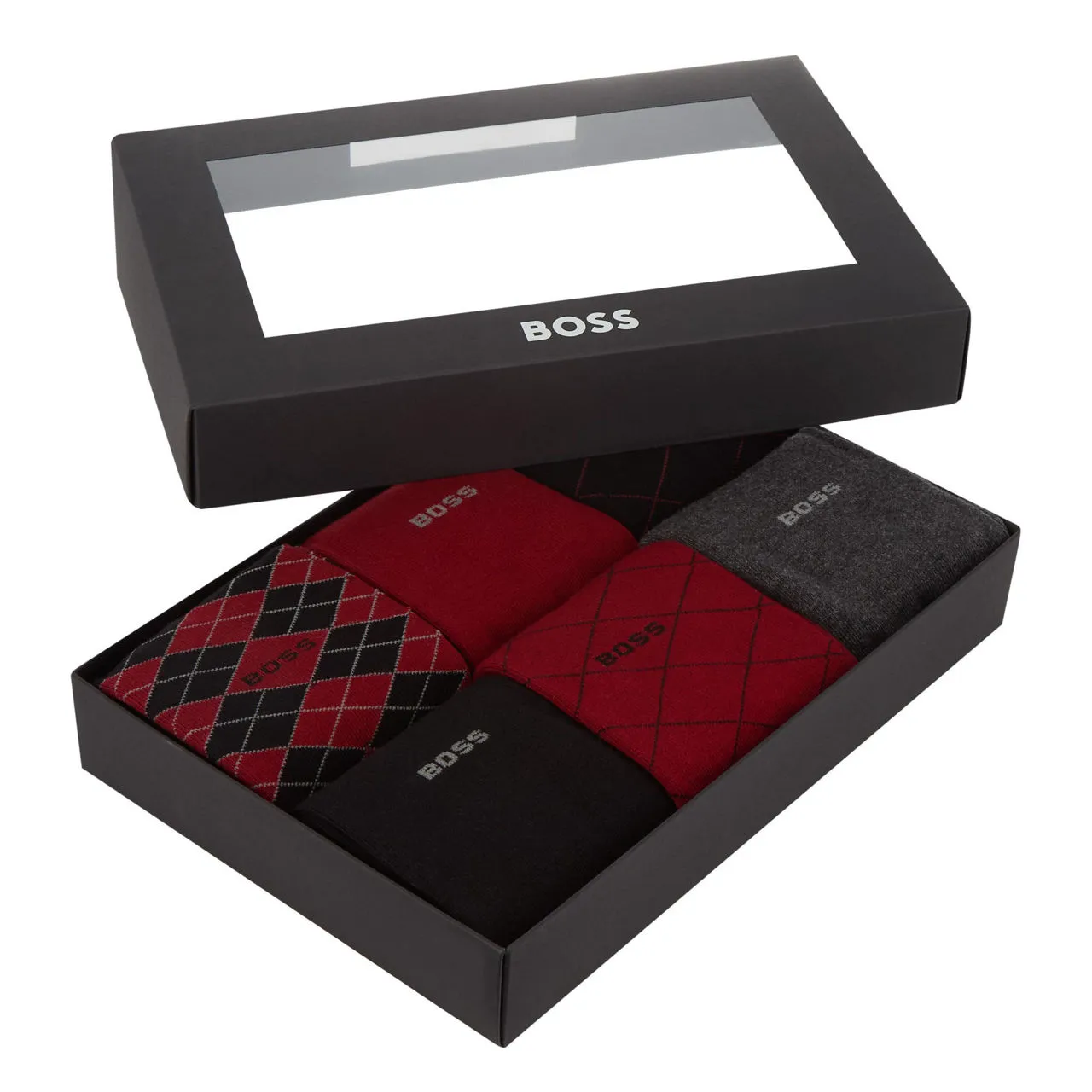 BOSS The Sustainable Edit Six-Pack Logo Socks Gift Set - 001