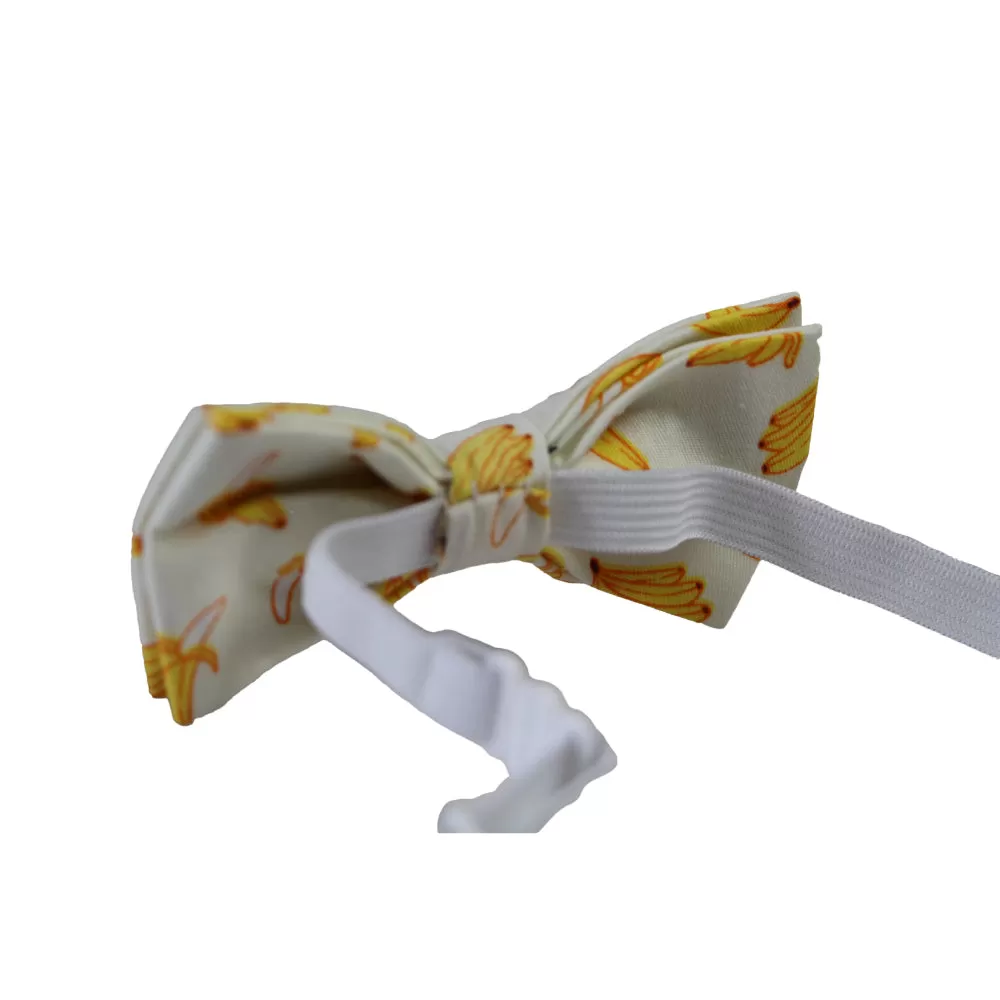 Boys Banana Fruit Patterned Bow Tie