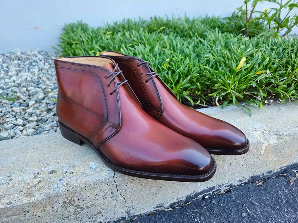 Burnished Calfskin Chukka Boot