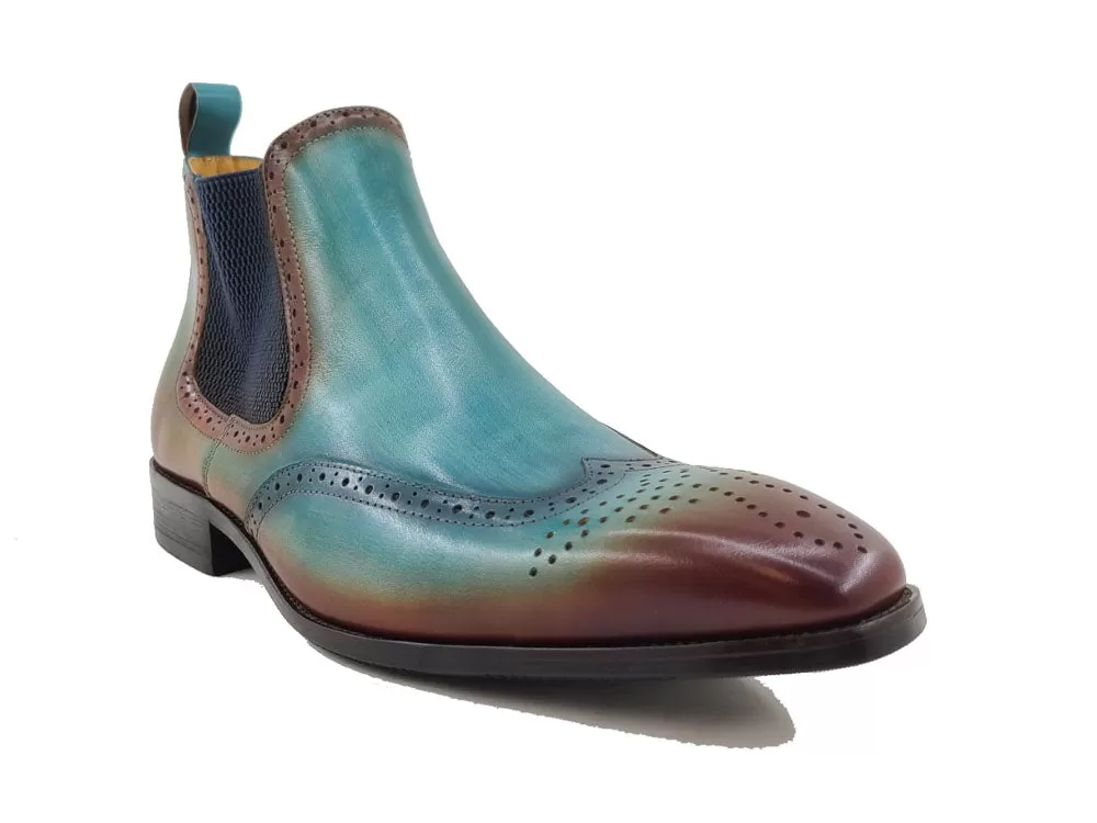 Burnished Calfskin Wingtip Boot