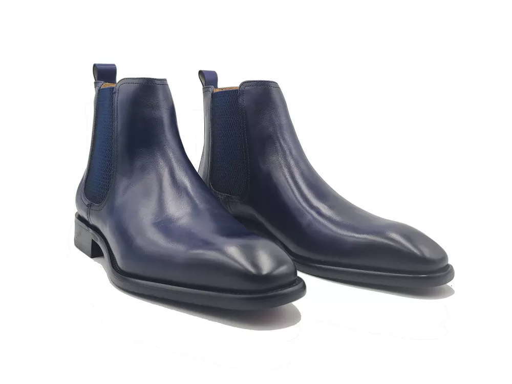 Calfskin Leather Chelsea Boot