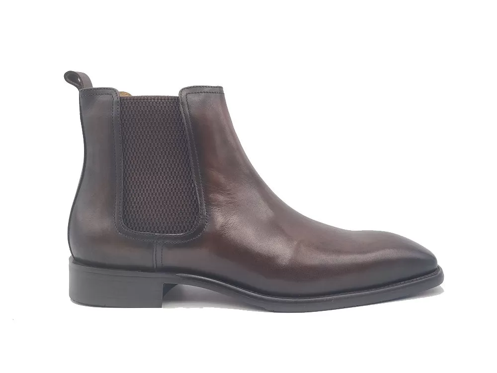 Calfskin Leather Chelsea Boot