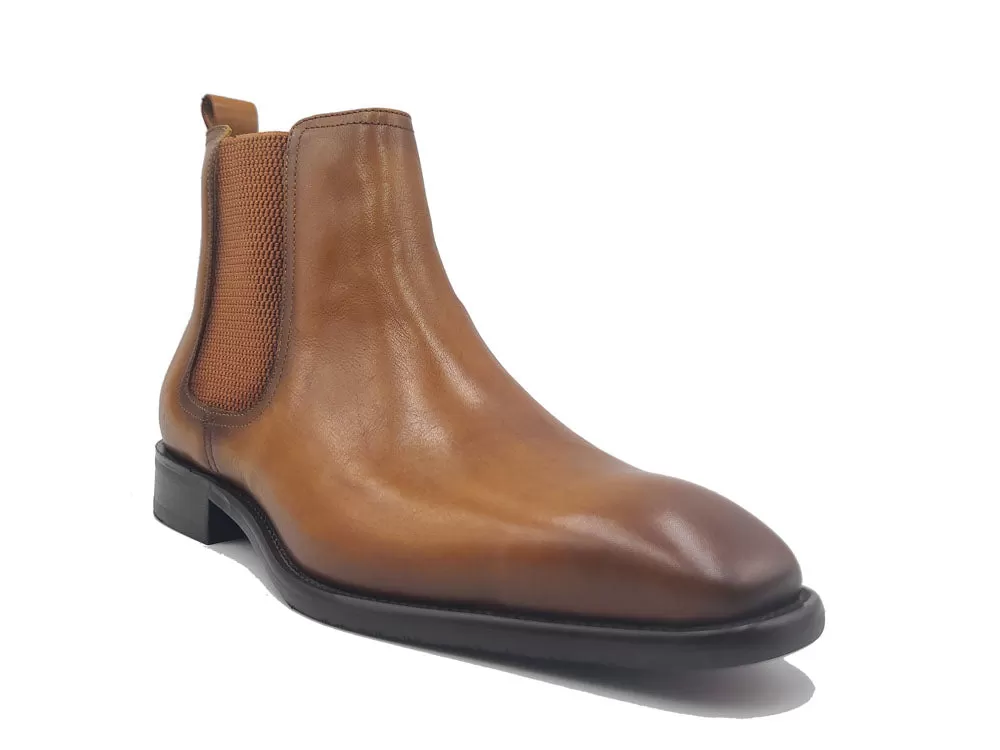 Calfskin Leather Chelsea Boot