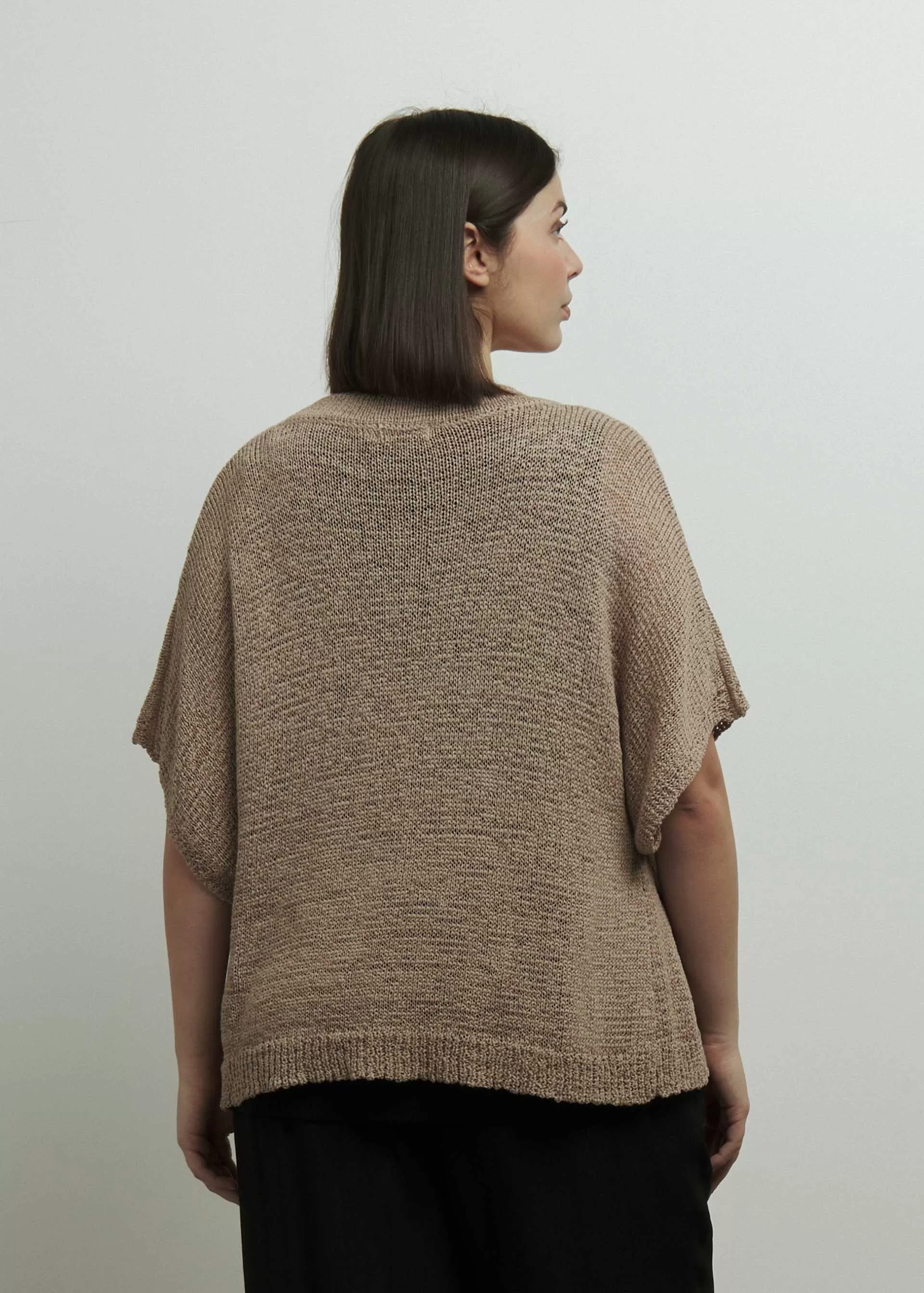 Cardigan in fettuccia