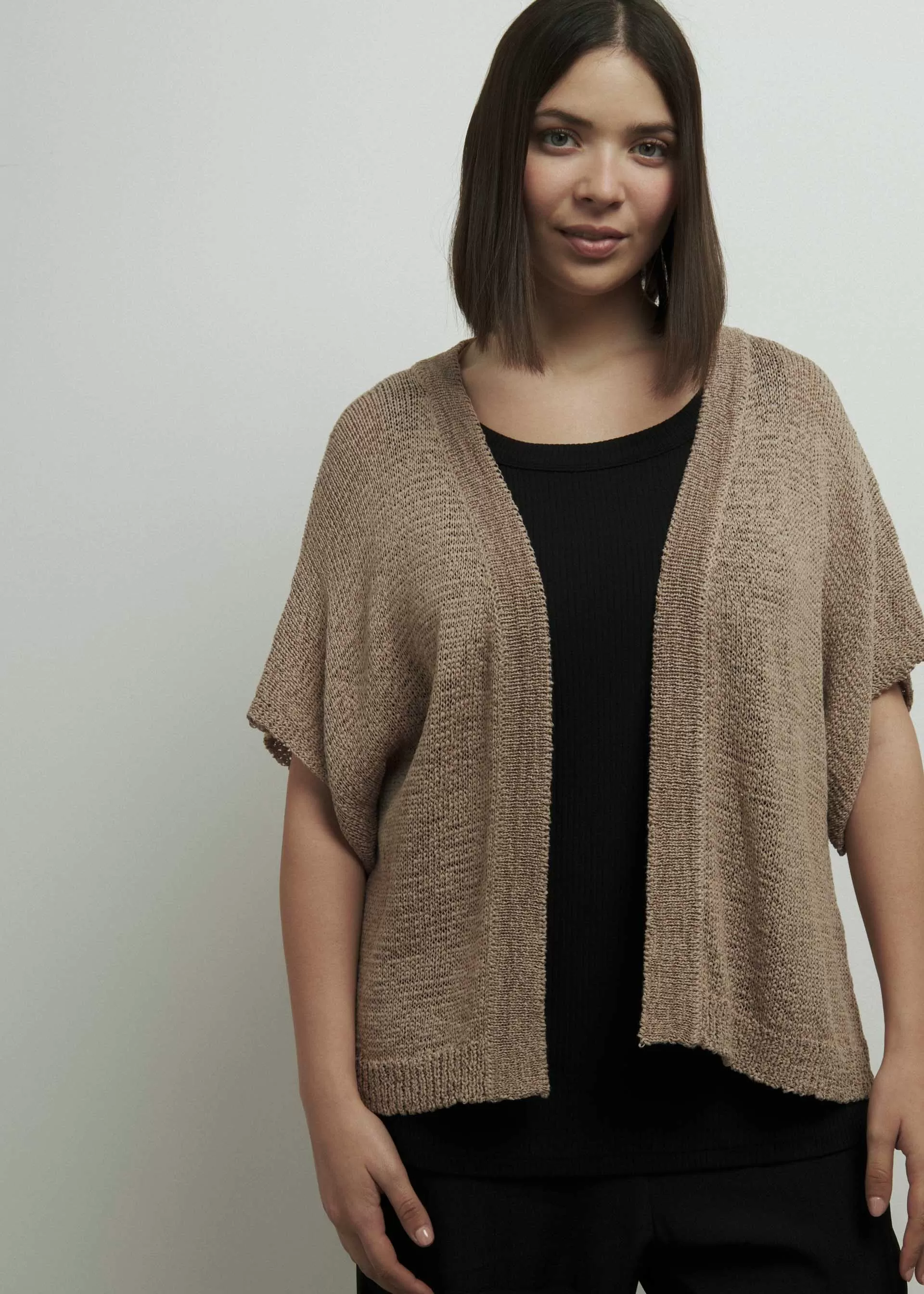 Cardigan in fettuccia