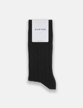 Cashmere & Merino Socks-Black