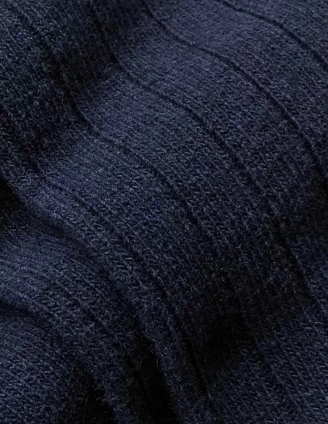 Cashmere & Merino Socks-Navy