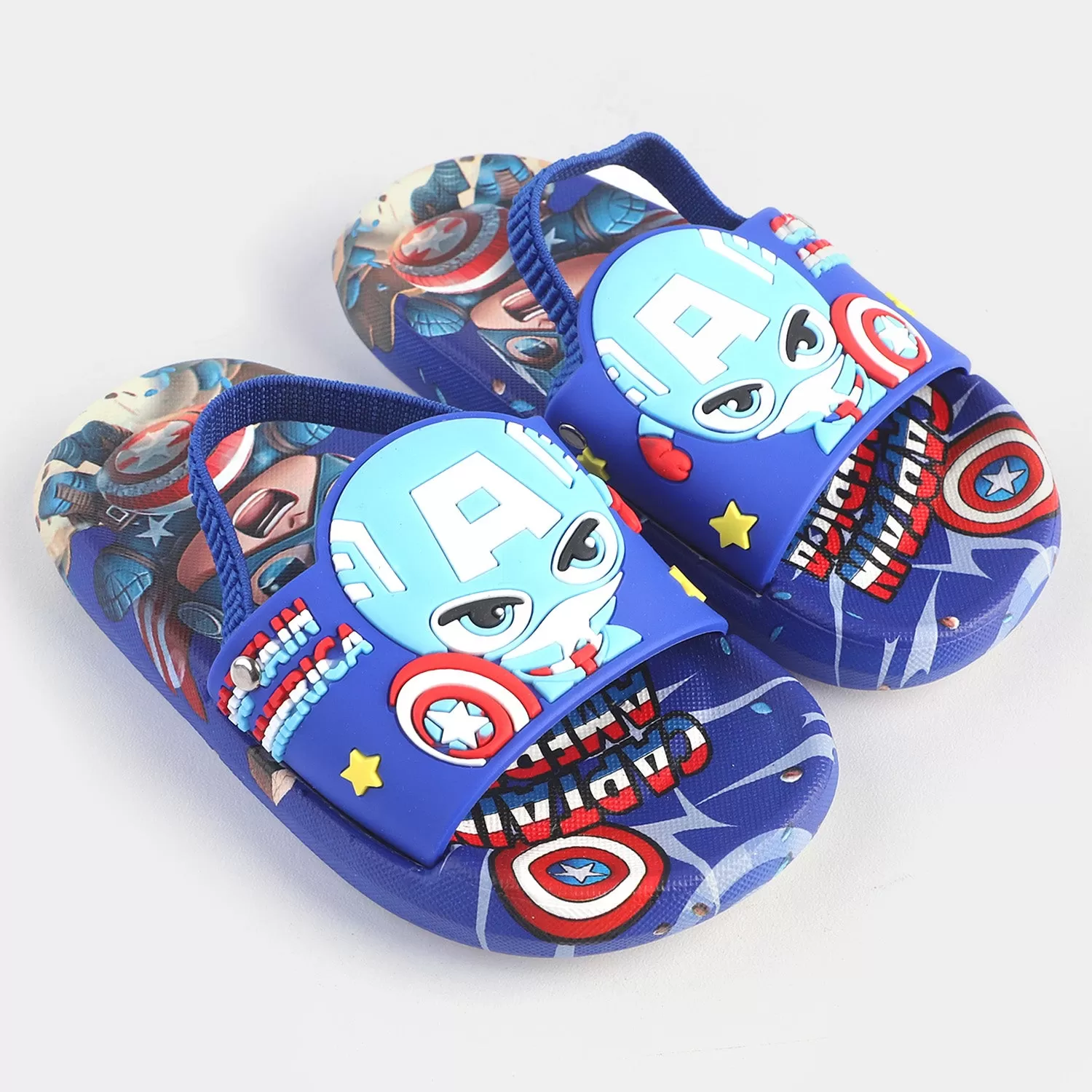 CHARACTER BOYS SLIPPERS -BLUE