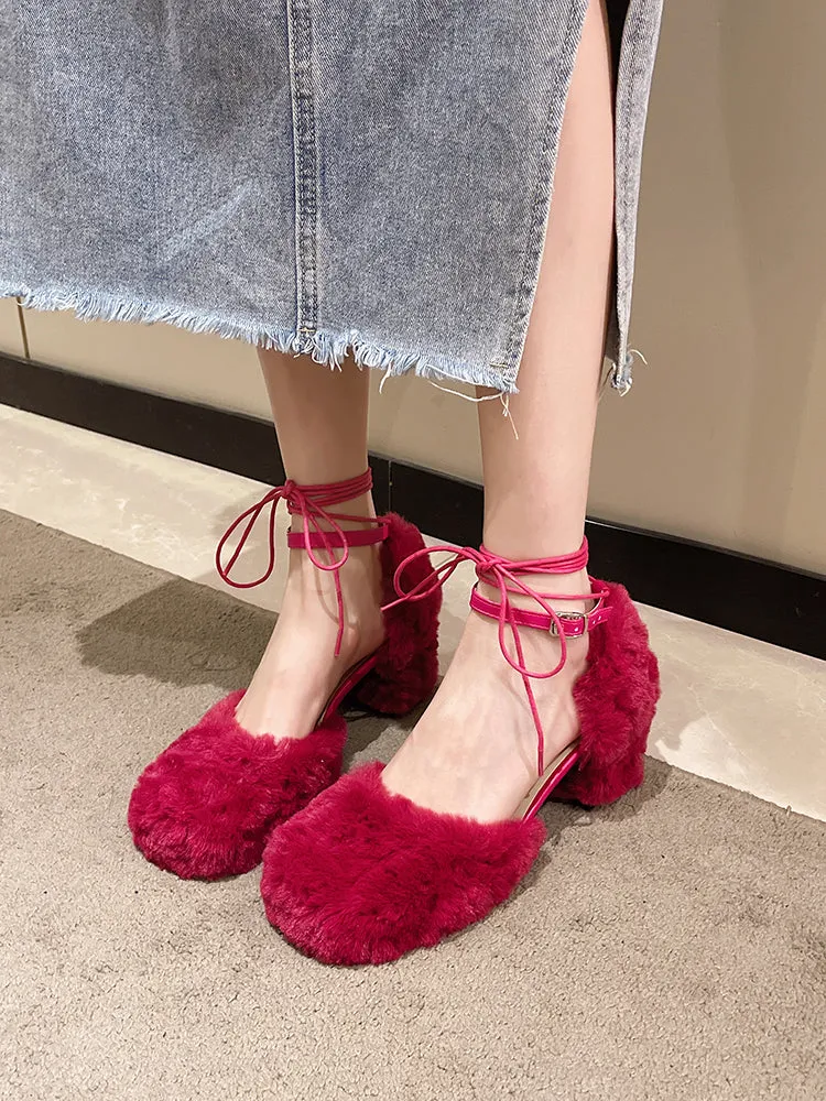 Clara Plush High Heels