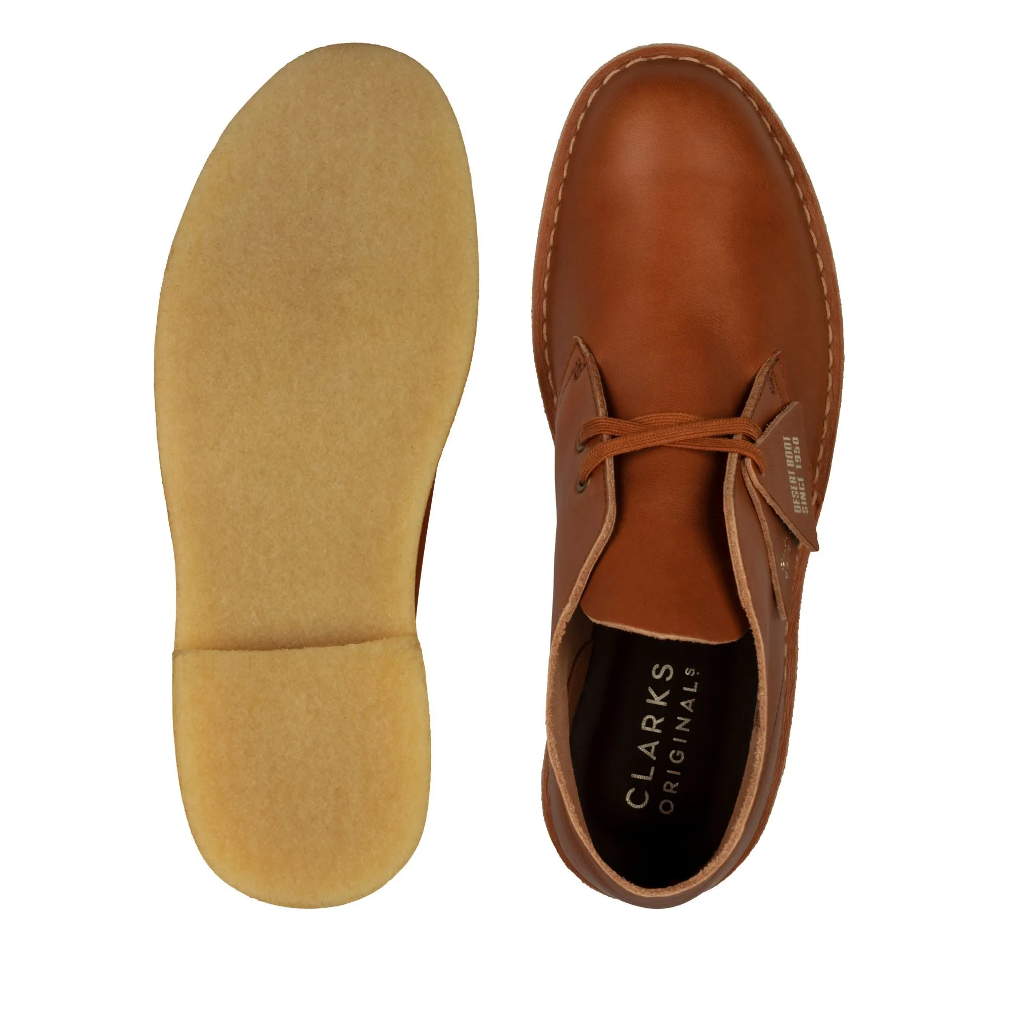 Clark’s DESERT BOOT LEATHER Men’s  DARK TAN LEATHER