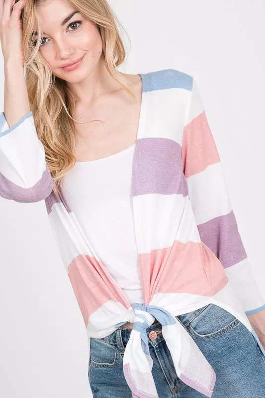 Color Block Cardi