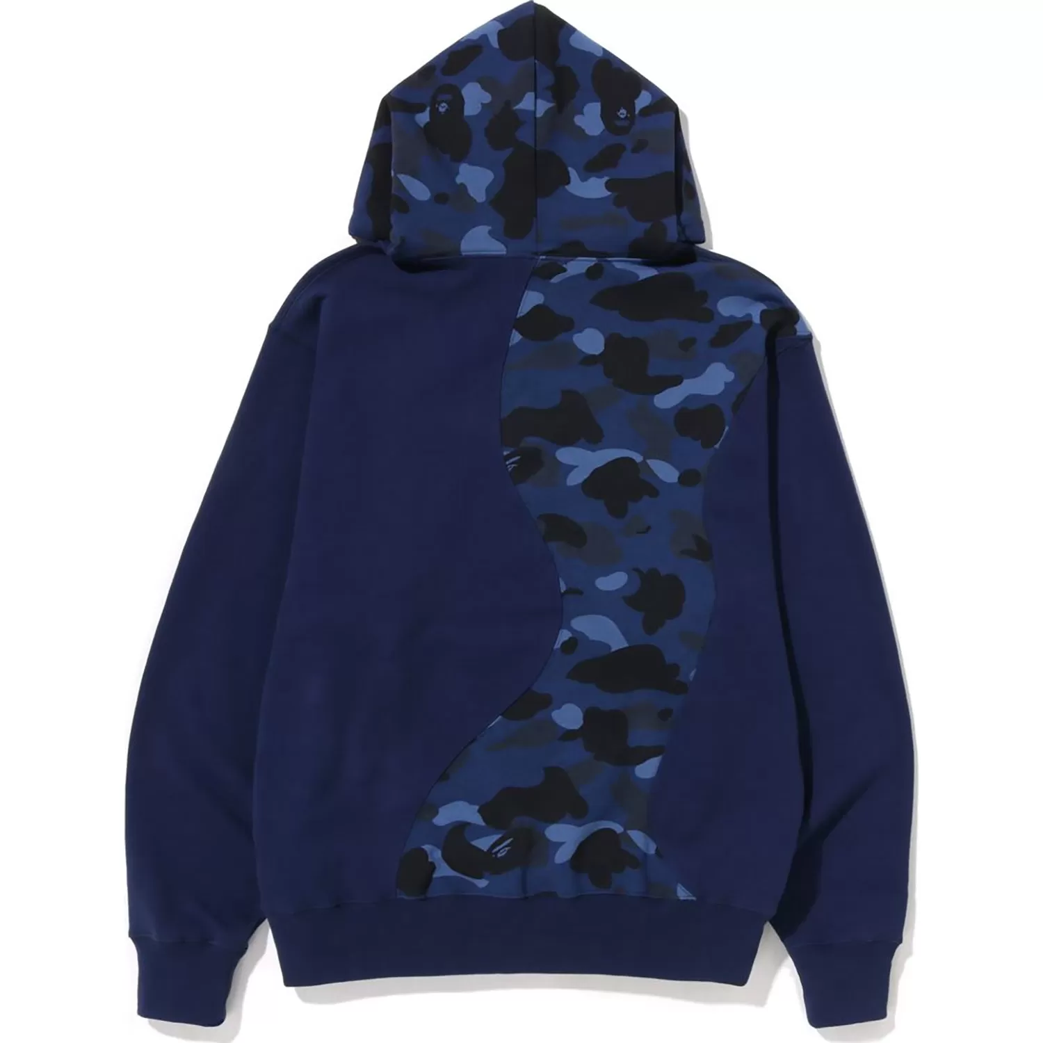 COLOR CAMO COLLEGE CUTTING RELAXED FIT HOODIE MENS