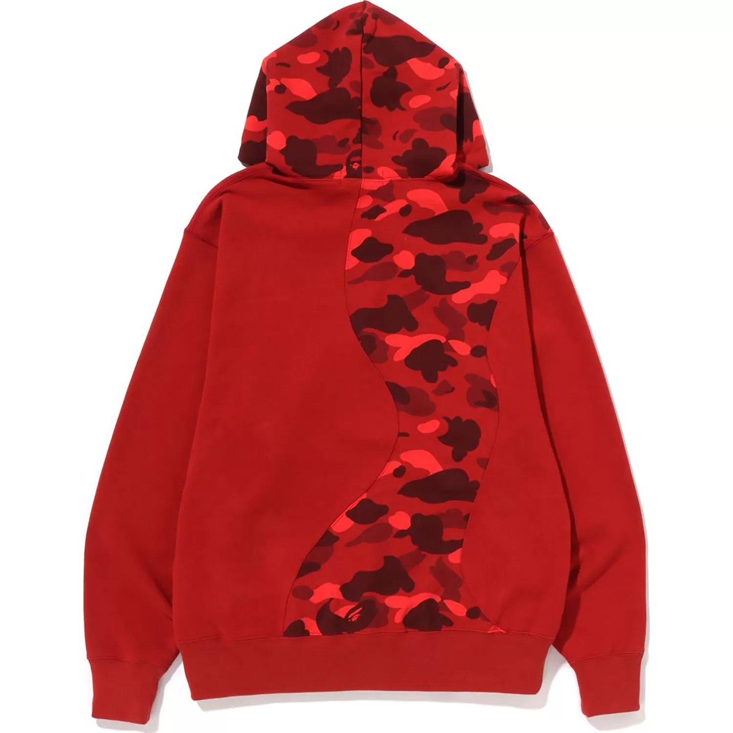 COLOR CAMO COLLEGE CUTTING RELAXED FIT HOODIE MENS