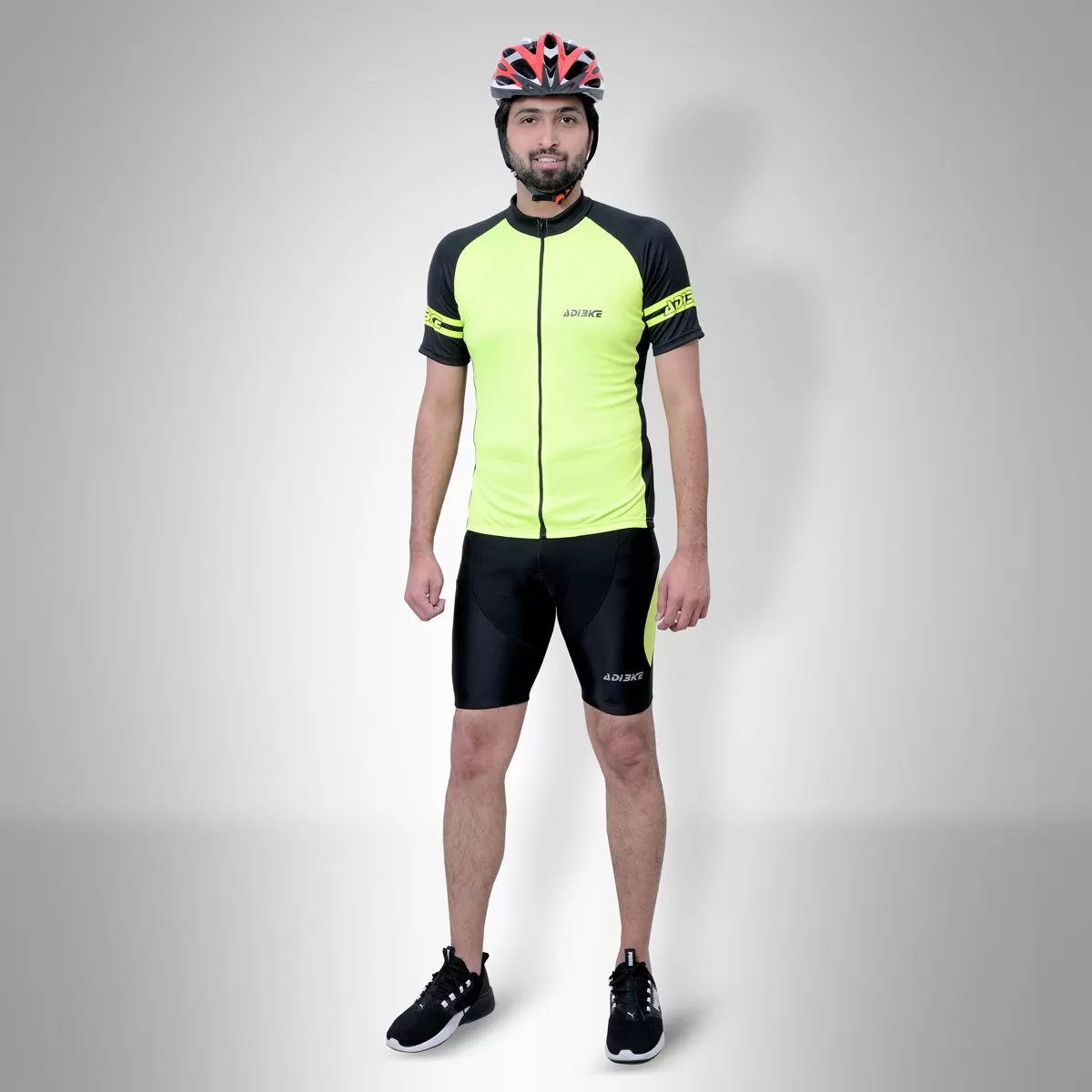 Cycling Kit - Short with Jersey Black/FL