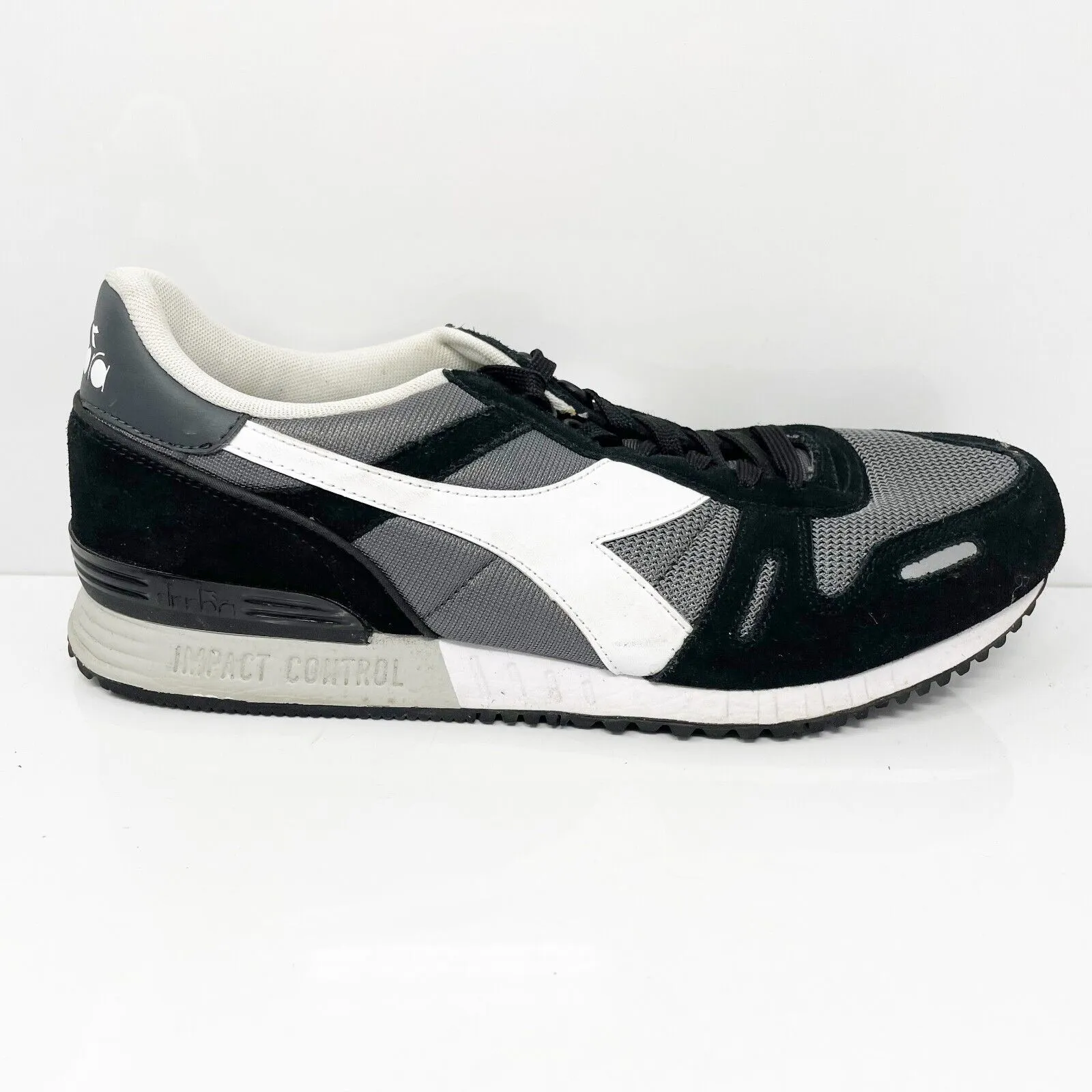 Diadora Mens Titan II C6694 Black Casual Shoes Sneakers Size 9.5