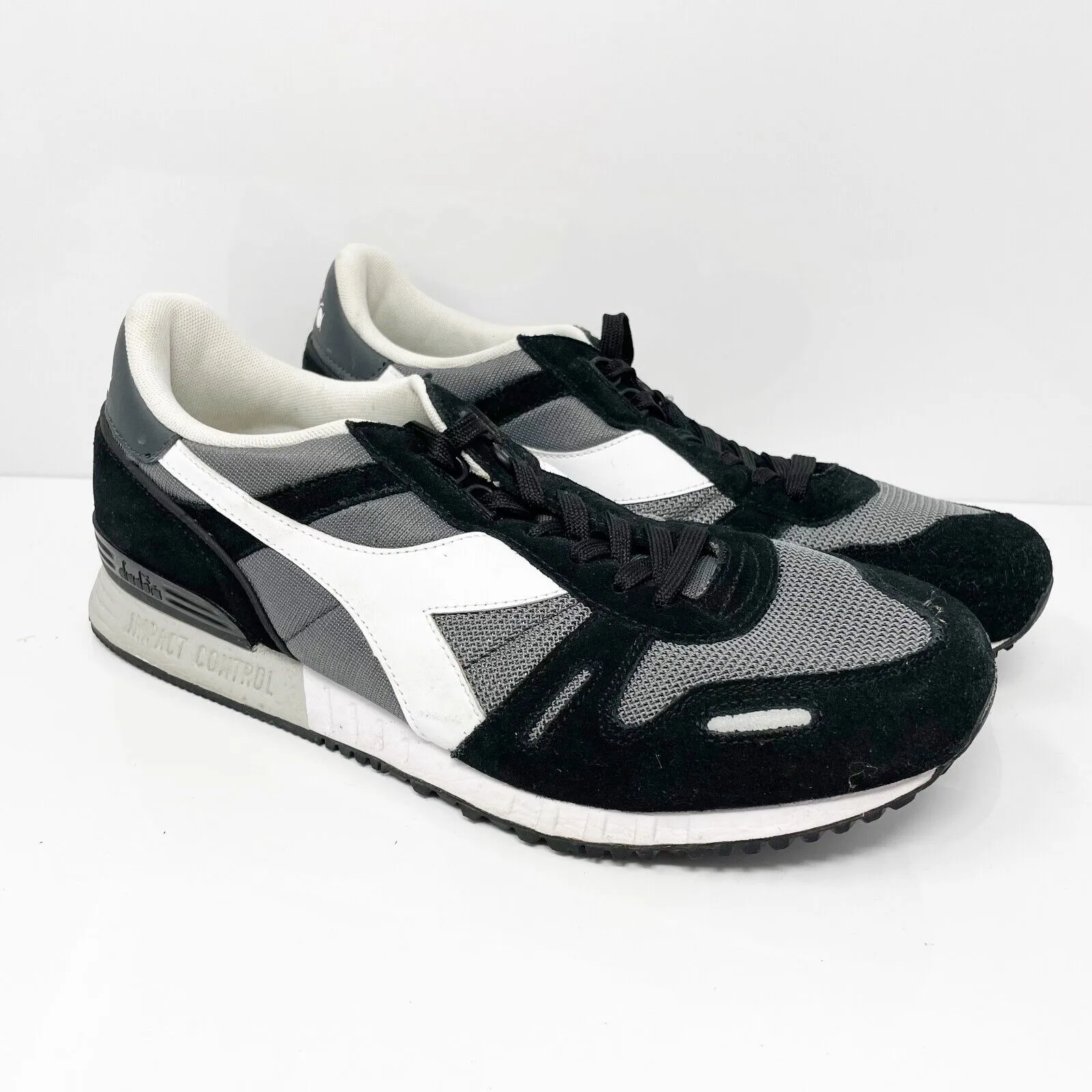 Diadora Mens Titan II C6694 Black Casual Shoes Sneakers Size 9.5