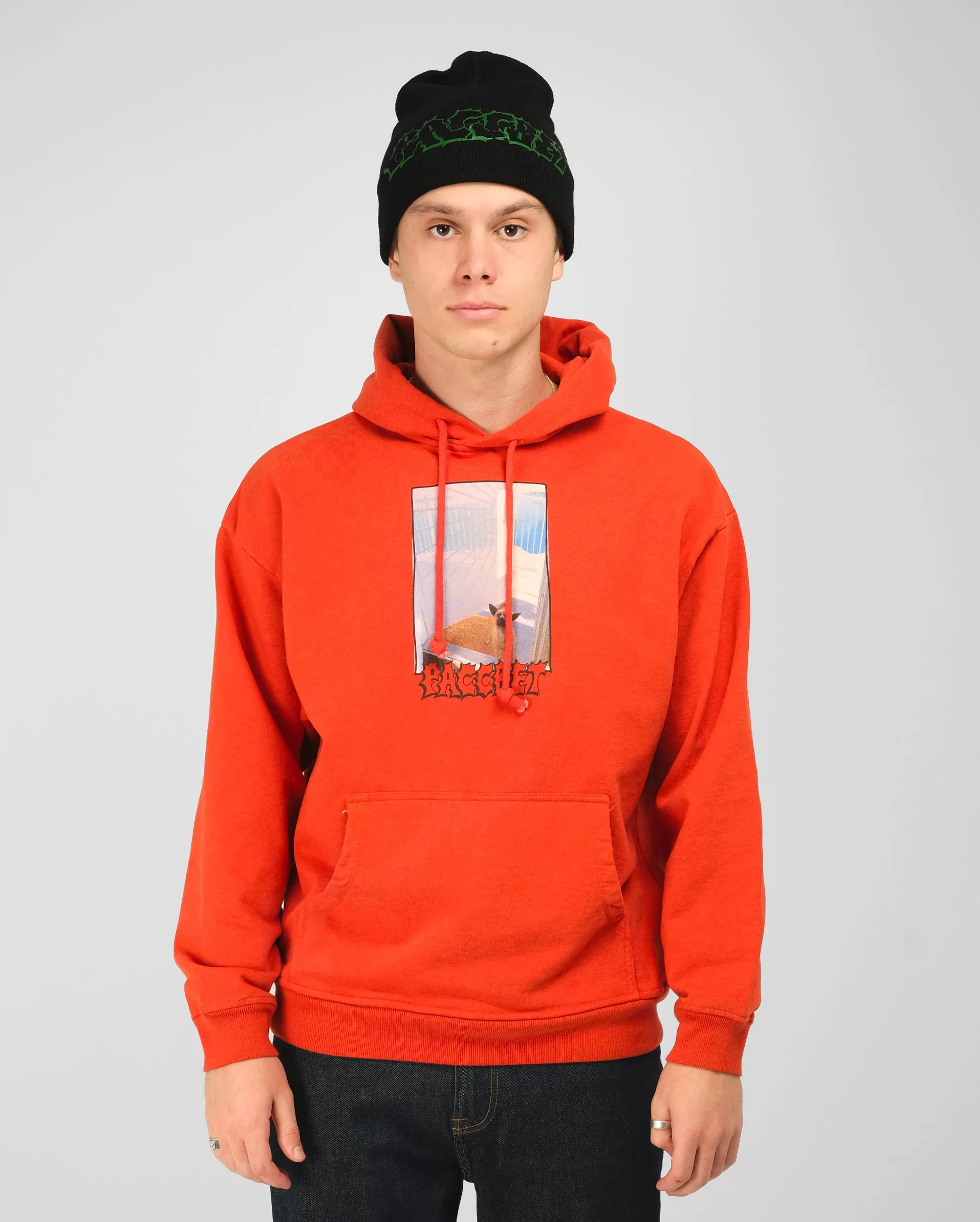 DOG HOODIE KNIT / RED