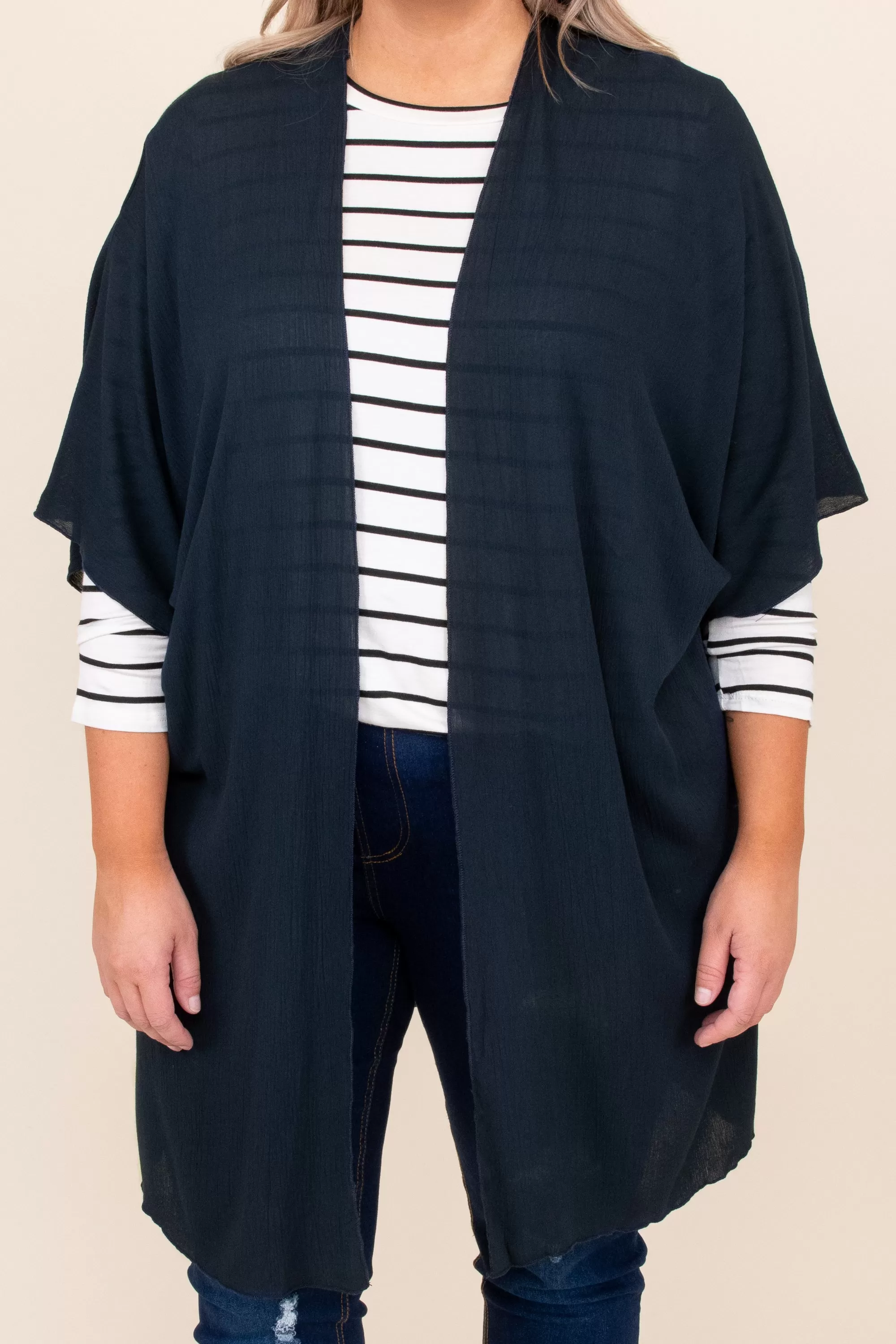 Down On Music Row Kimono, Dark Navy