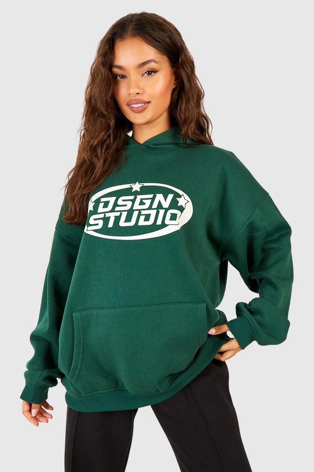 Dsgn Studio Slogan Oversized Hoodie