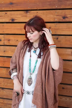 Earthy Feeling Knit Kimono