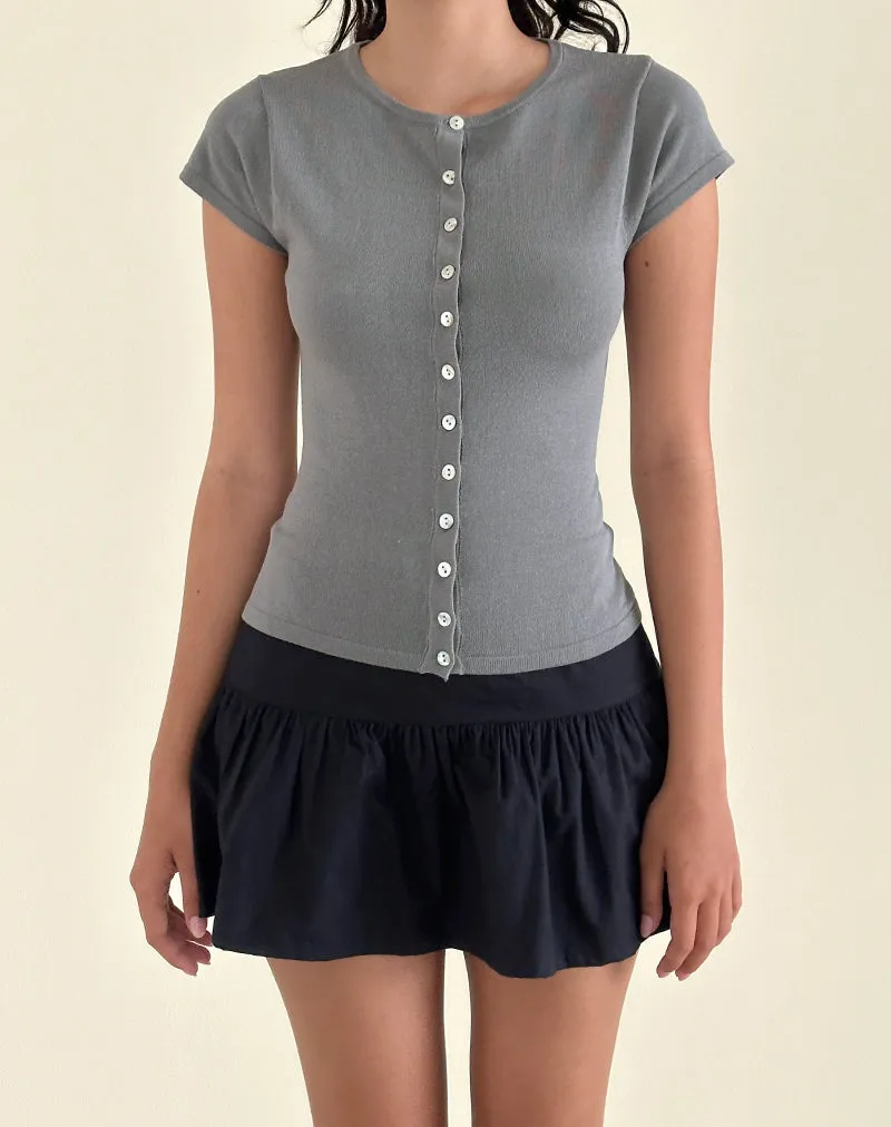 Elmira Top in Flat Knit Grey