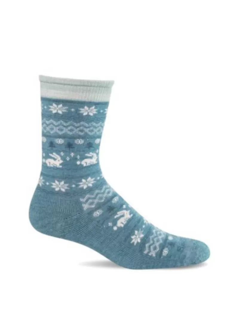 Folksy Fairisle Quarter Socks