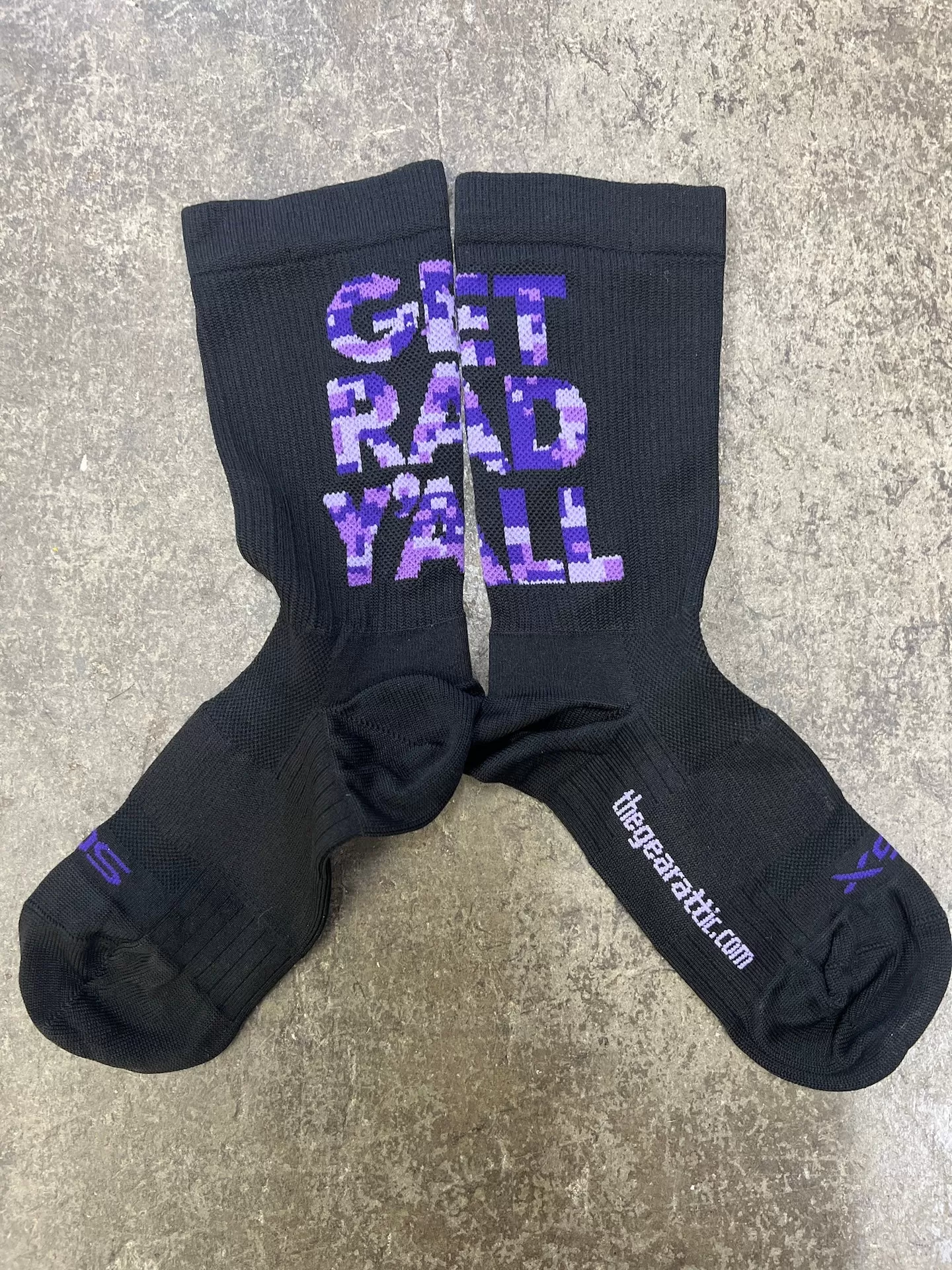 Get Rad Y'all - Sock Guy SGX Socks Made in the USA -L/XL